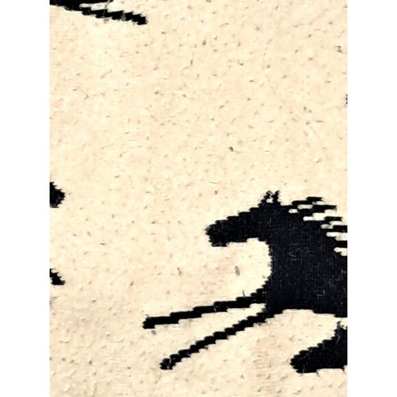 Vintage Horse Print Fleece Jacket Womens Size L by Tsunami Aztec Southwestern - Picture 12 of 13